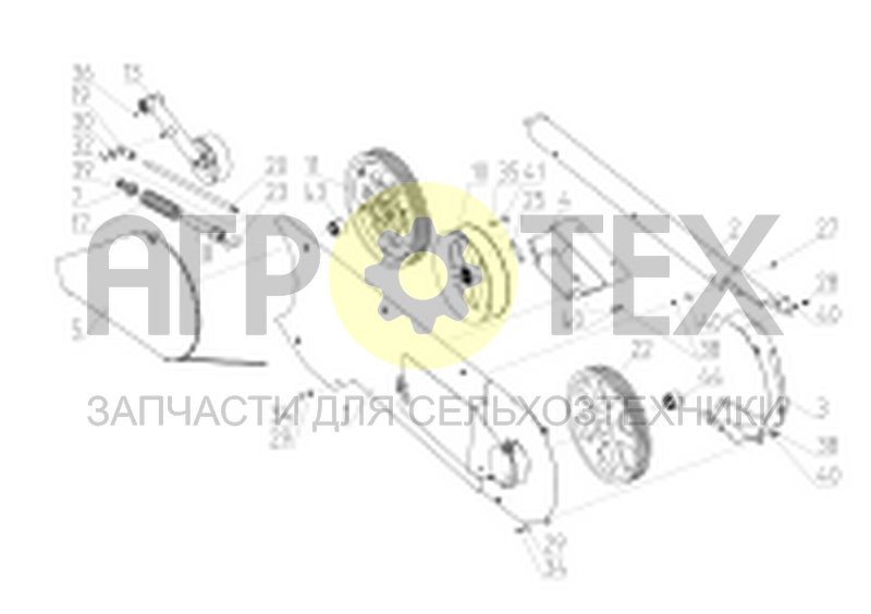 Чертеж Установка привода наклонной камеры (161.29.03.050)